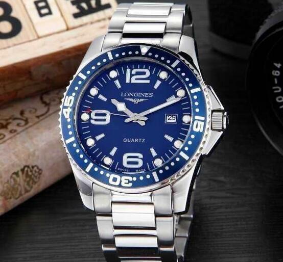 高品質 LONGINES ロンジン 視認性が高い男性用腕時計 3針クロノグラフ 日付表示 8色可選.
