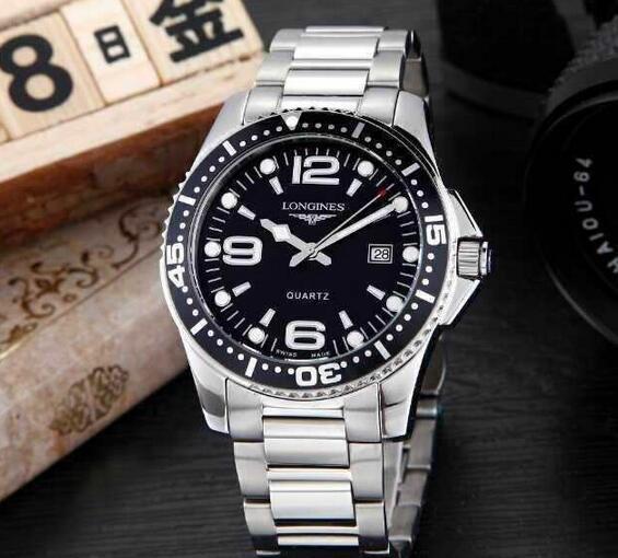 高品質 LONGINES ロンジン 視認性が高い男性用腕時計 3針クロノグラフ 日付表示 8色可選.
