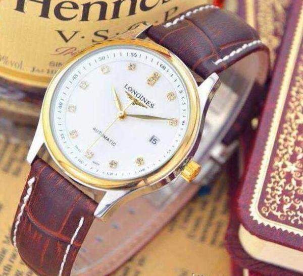 防水性能あるLONGINESロンジン フラッグシップ ステンレスバンド　日付表示自動巻腕時計 メンズ l47744276