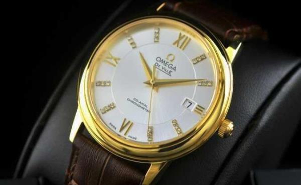時代を超越したオメガ OMEGA デビル プレステージ アリゲーターレザー 半自動卷 日本製クオーツ 2針腕時計 424.13.40.20.01.001