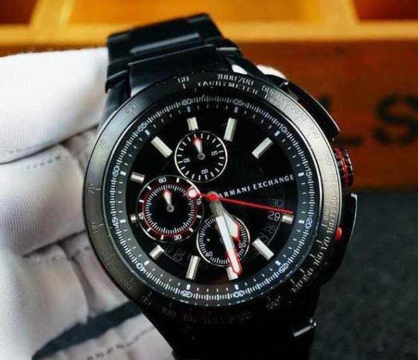 超高級機械式　ARMANI アルマーニ コピー 通販　男性用腕時計　 ステンレスベルト 6針クロノグラフ  