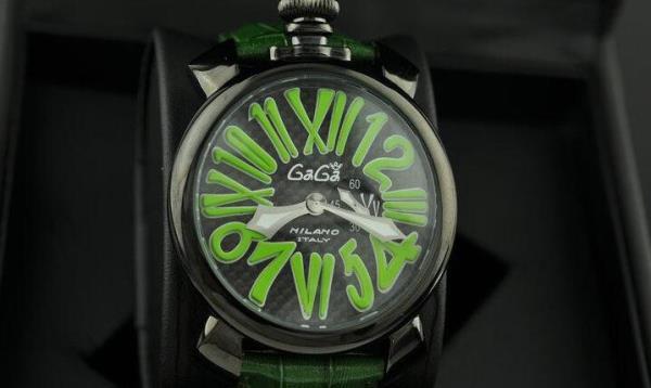 お洒落なガガミラノ GaGa MILANO スリム46MM メンズ 5084.1　格好よい腕時計
