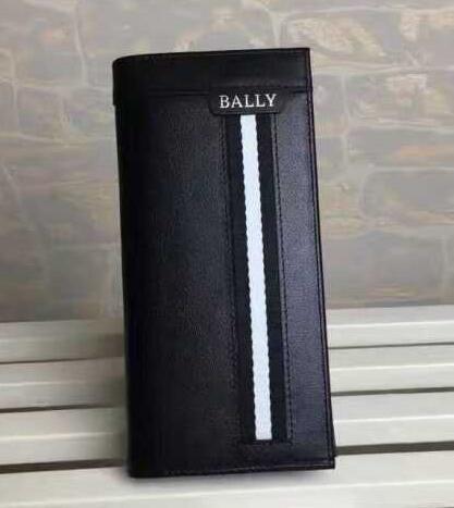 シワ感のある上質なバリー財布新作 BALLY 二つ折り長財布フラップウォレットプレゼント