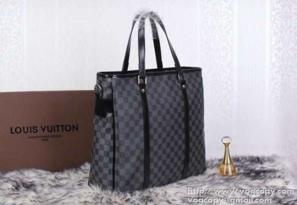 上品なルイ ヴィトンバッグメンズハンドバッグ LOUIS VUITTON ビジネスバッグショルダー掛けダミエ柄