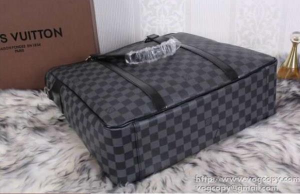 上品なルイ ヴィトンバッグメンズハンドバッグ LOUIS VUITTON ビジネスバッグショルダー掛けダミエ柄