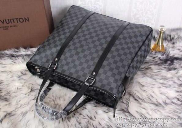 上品なルイ ヴィトンバッグメンズハンドバッグ LOUIS VUITTON ビジネスバッグショルダー掛けダミエ柄