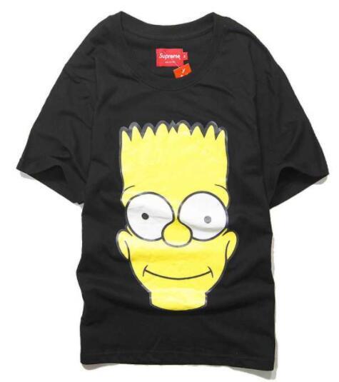 トレンド シュプリームコピーＴシャツ SUPREME シンプソンプリント半袖クールネックブラック
