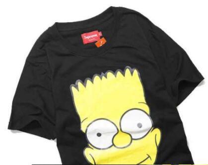 トレンド シュプリームコピーＴシャツ SUPREME シンプソンプリント半袖クールネックブラック