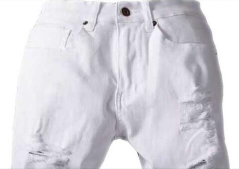ファッション オフホワイトデニムパンツ OFF-WHITE メンズプリントディテールデニムジーンズスリムパンツ