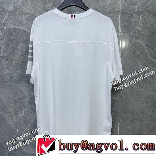 半袖Tシャツ 2022春夏 高評価の人気品 吸汗性に優れ 通気性に優れた トムブラウンブランド コピー 2色可選