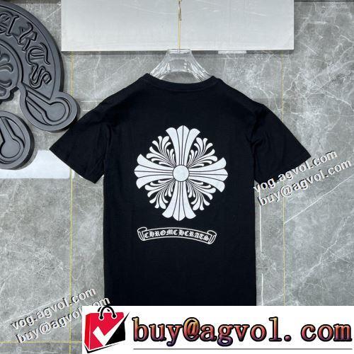愛らしさ抜群！収縮性のある レジャー 2022春夏 半袖Tシャツ クロムハーツスーパーコピー 着回し度抜群 2色可選