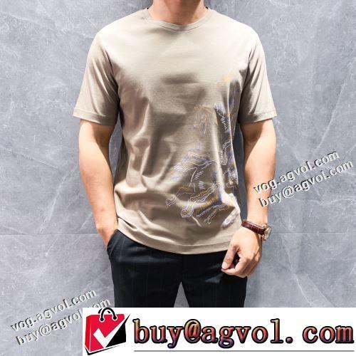3色可選 個性的なデザイン ラウンドネック 半袖Tシャツ カジュアル 柔らかい手触り 2022春夏 エルメススーパーコピー