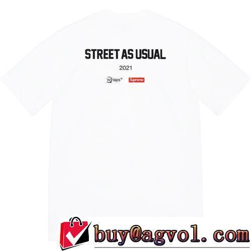 シュプリームコピー 着心地満点 おすすめ/オススメ プリント Supreme x WTAPS Sic'em! Tee 半袖Tシャツ 2022春夏 吸汗速乾 2色可選 通気性に優れた