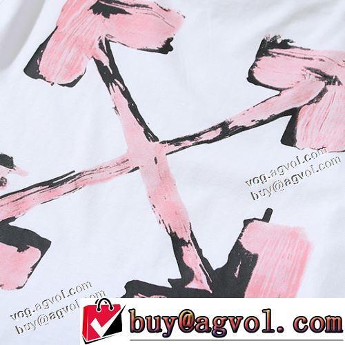 2022春夏 ラウンドネック 半袖Tシャツ ラックスした雰囲気 レジャー 快適な着心地 OFF-WHITE オフホワイトスーパーコピー 激安
