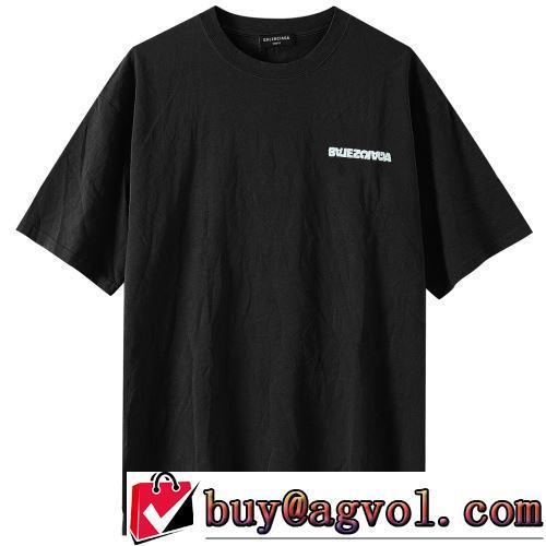 着回し度抜群 2022春夏 半袖Tシャツ 偽物ブランド 2色可選 収縮性のある 肌触りの気持ちい〜