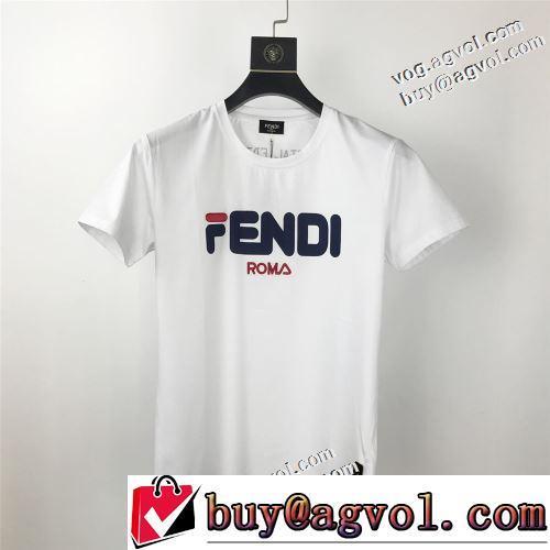 フェンディスーパーコピー 激安 半袖Tシャツ デザイン性の高い ラックスした雰囲気 スタイリッシュな印象 2022新作 2色可選