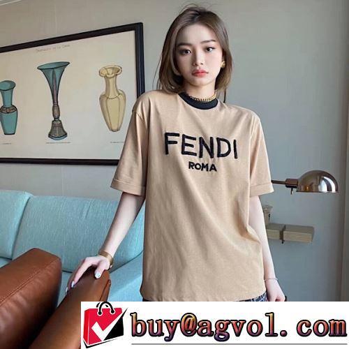 2022春夏 男女兼用 【大人気】定番商品 超目玉 半袖Tシャツ フェンディブランドスーパーコピー 流行に関係なく長年愛用できる