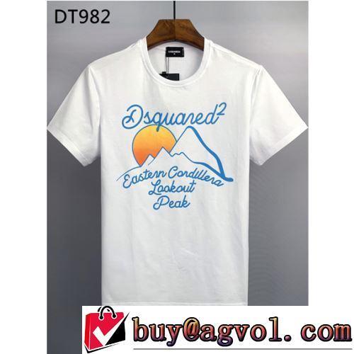半袖Tシャツ 2色可選 通気性に優れた 大人気再登場 収縮性のある ディースクエアードコピーブランド 2022新作