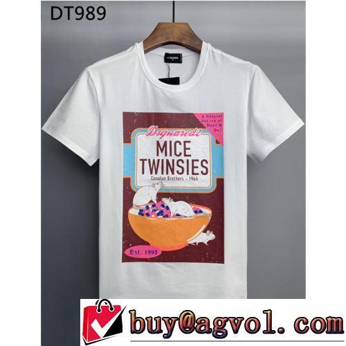 高評価の人気品 半袖Tシャツ 2色可選 高品質 肌に馴染みやすい 2022新作 ディースクエアードスーパーコピー