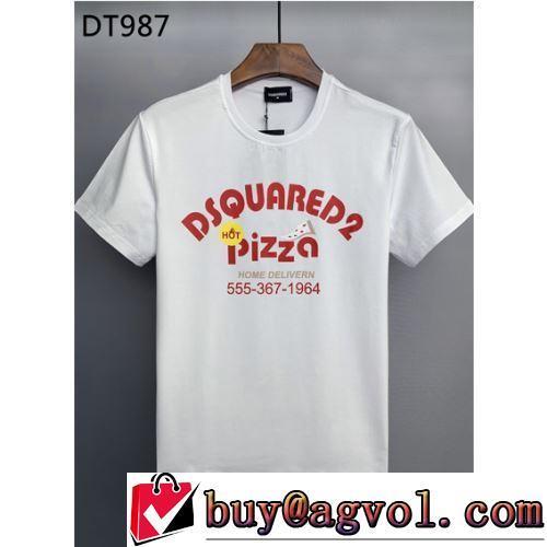 2022春夏 ラックスした雰囲気 吸汗性に優れ 着回し度抜群 半袖Tシャツ ディースクエアードブランドコピー 2色可選