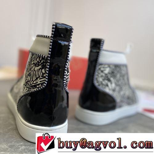 2022新作 コスパ最高のプライス ずっと人気♪ CHRISTIAN LOUBOUTINブランドコピー ハイトップシューズ お洒落に魅せる 高品質