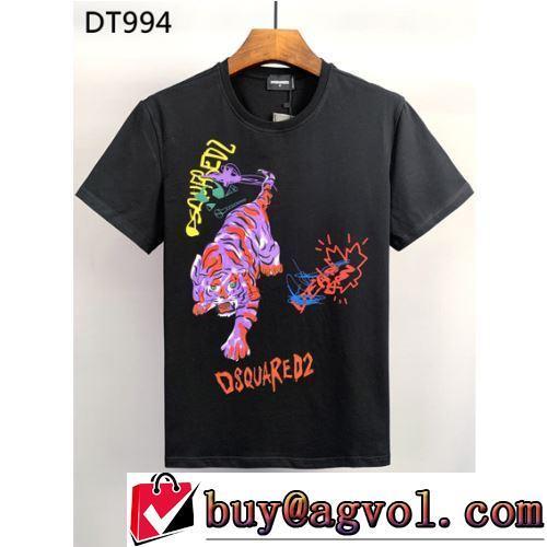 数に限りがある 着心地満点 2色可選 乾きやすい プリント 半袖Tシャツ お洒落に魅せる 2022春夏 DSQUARED2ブランド 偽物 通販