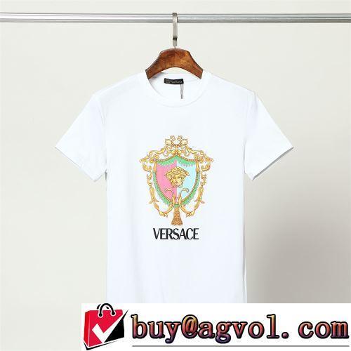 超目玉 2022春夏 2色可選 半袖Tシャツ 優しいフィット感 レジャー VERSACE偽物ブランド