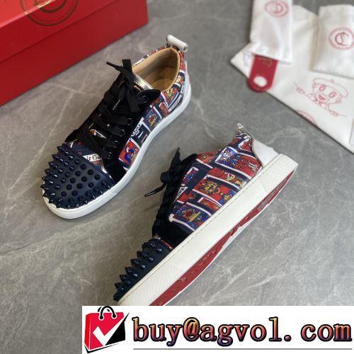 お洒落に魅せる CHRISTIAN LOUBOUTINスーパーコピー ランニングシューズ 2022新作 プリント 優しい履き心地