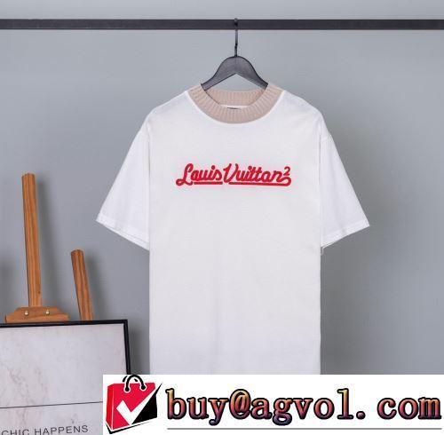 2色可選 ラウンドネック 着心地満点 半袖Tシャツ ルイ ヴィトン偽物ブランド 2022新作 高品質 人気