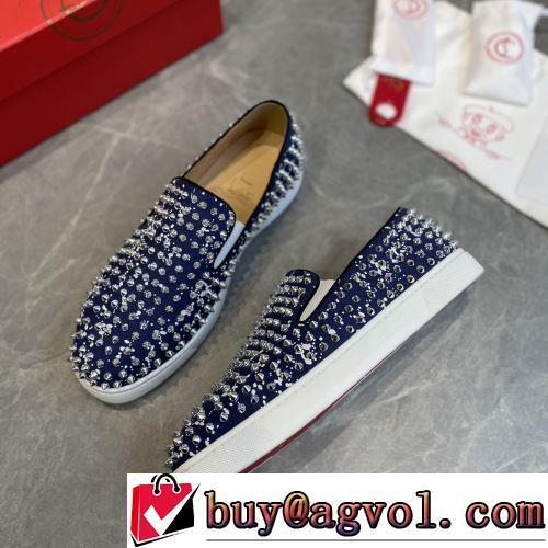 2022新作 最安値に挑戦 スリップオン 軽い履き心地 リゾートスタイル CHRISTIAN LOUBOUTINコピーブランド