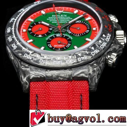 2022新作 機械式（自動巻き）ムーブメント 高級感ある 男性用腕時計 6針クロノグラフ ロレックスブランド 偽物 通販 煌びやかな仕上がり ミッドナイト/夜光