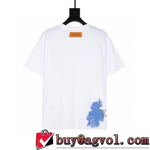 2色可選 レジャー 半袖Tシャツ 暖かみのある肌触り シンプル LOUIS VUITTONスーパーコピー 高級感ある 2022春夏