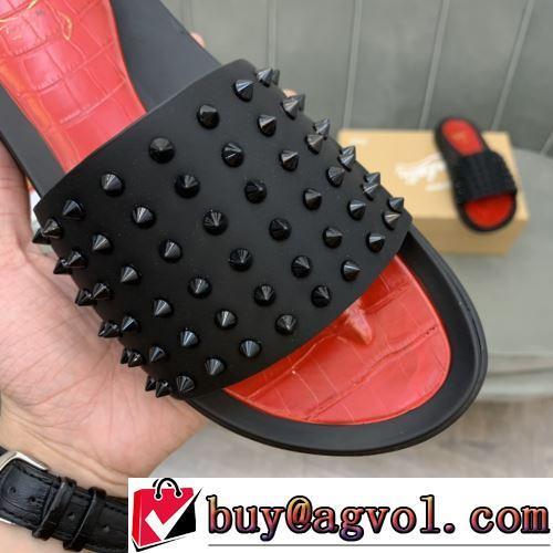 極上の着心地 スリッパ 大人 トレンド 2022新作 CHRISTIAN LOUBOUTINブランドスーパーコピー 靴の滑り止め