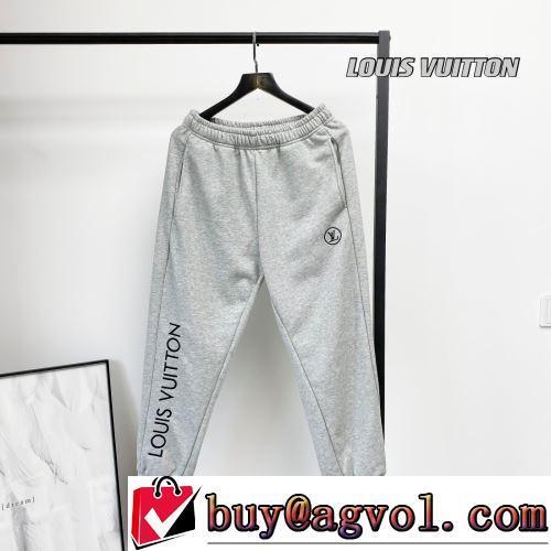 2色可選 スエットパンツ LOUIS VUITTONブランド コピー 2022春夏 絶妙なルーズ感 刺繍加工 ウルトラストレッチ