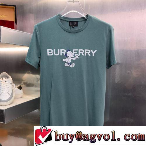 上品な輝きを放つ形 半袖Tシャツ 3色可選 2022春夏 自然な肌触り BURBERRYブランド 偽物 通販
