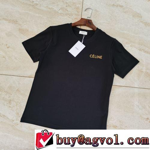 半袖Tシャツ ラウンドネック 2022春夏 CELINEコピー 先行販売 着心地満点 2色可選 頑丈な素材