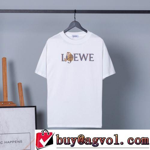 ラックスした雰囲気 半袖Tシャツ ロエベブランドスーパーコピー 2色可選 上品に着こなせ 2022春夏 肌に馴染みやすい