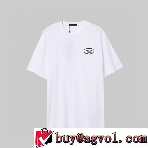 2022春夏 プラダスーパーコピー 激安 半袖Tシャツ 着心地満点 シックスタイルに活躍 2色可選 流行に関係なく長年愛用できる