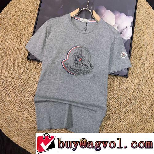 ドライ モンクレールコピー ブランド 自然な肌触り 人気ブランド 半袖Tシャツ 3色可選 2022春夏 シンプル