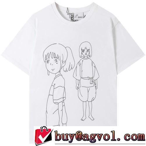 2022春夏 お洒落に魅せる クールビズ ロエベスーパーコピー 半袖Tシャツ 2色可選 優しいフィット感