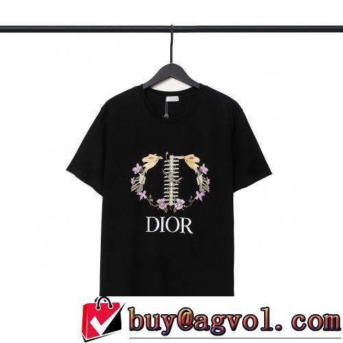 しわになりにくい 半袖Tシャツ 着心地満点 ディオール偽物ブランド 2色可選 絶大な人気を誇る 2022春夏