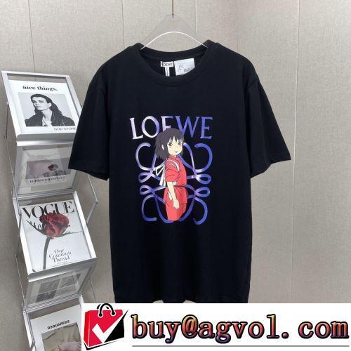 プリント ラックスした雰囲気 ロエベブランドスーパーコピー 2色可選 超目玉 半袖Tシャツ 2022春夏