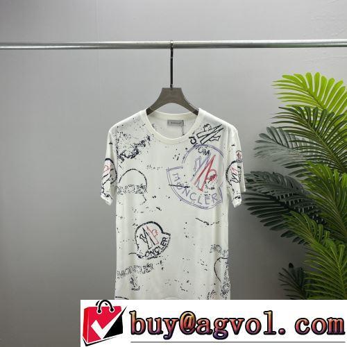 モンクレールコピー ブランド 肌に馴染みやすい 2色可選 半袖Tシャツ 高級感ある 2022春夏 お洒落に魅せる