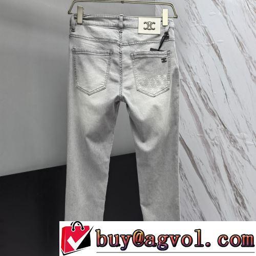 2022春夏 セリーヌブランド 偽物 通販 バックポケット付 デニムパンツ ポップ 人気メンズデニム