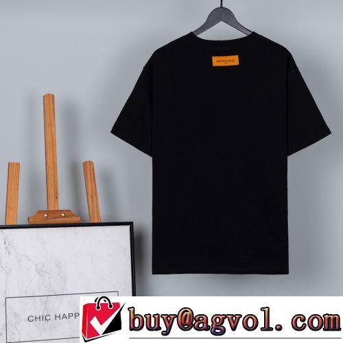 優しいフィット感 半袖Tシャツ 2色可選 高級感ある ルイ ヴィトンブランドスーパーコピー 2022春夏 プリント