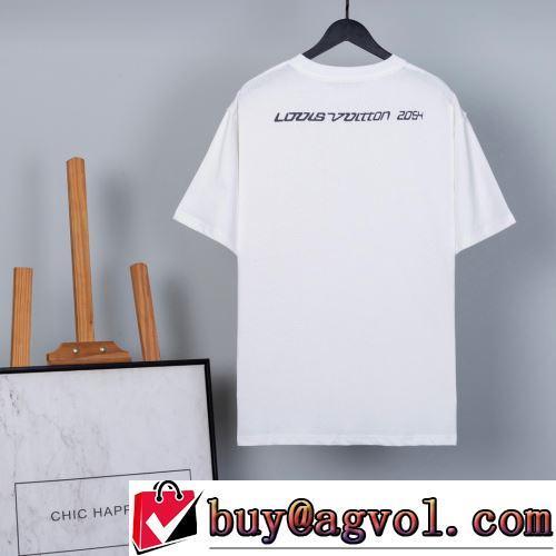 ラックスした雰囲気 半袖Tシャツ ルイ ヴィトンスーパーコピー 2022春夏 自分らしいスタイリング 個性的なデザ 2色可選