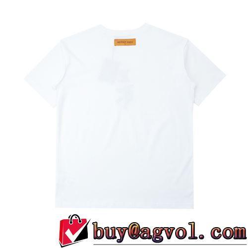 2022春夏 サイズ豊富 ラックスした雰囲気 半袖Tシャツ ルイ ヴィトンコピー ブランド 2色可選 着心地満点
