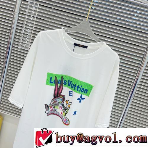半袖Tシャツ 2022春夏 ルイ ヴィトンスーパーコピー 柔らかい手触り 極上の着心地 カッコいい印象を付ける