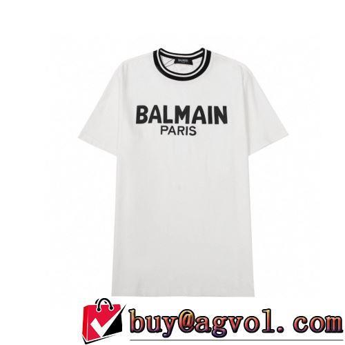 2色可選 2022春夏 バルマンブランド コピー デザイン性の高い 最安値に挑戦 半袖Tシャツ 自然な肌触り