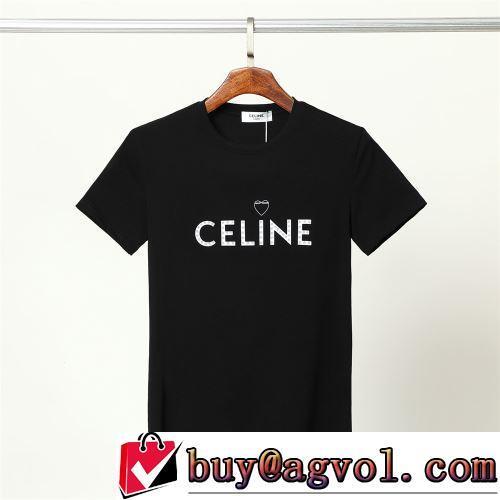 2色可選 セレブ愛用の超人気商品 オリジナル 2022春夏 シンプル 半袖Tシャツ 快適な着心地 CELINEブランド 偽物 通販